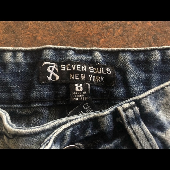 Seven souls metallic wash size 8 boys jeans - Picture 2 of 2